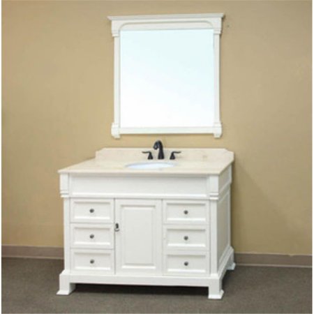 COMFORTCORRECT 50 in Single sink vanity-wood-White CO885649
